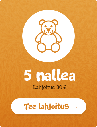 Lahjoita 5 nallea lastenosastolle