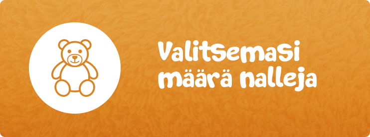 Lahjoita valitsemasi määrä nalleja